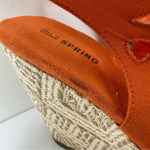 Call It spring wedge sandals women’s orange size 8 - Picture 15 of 15